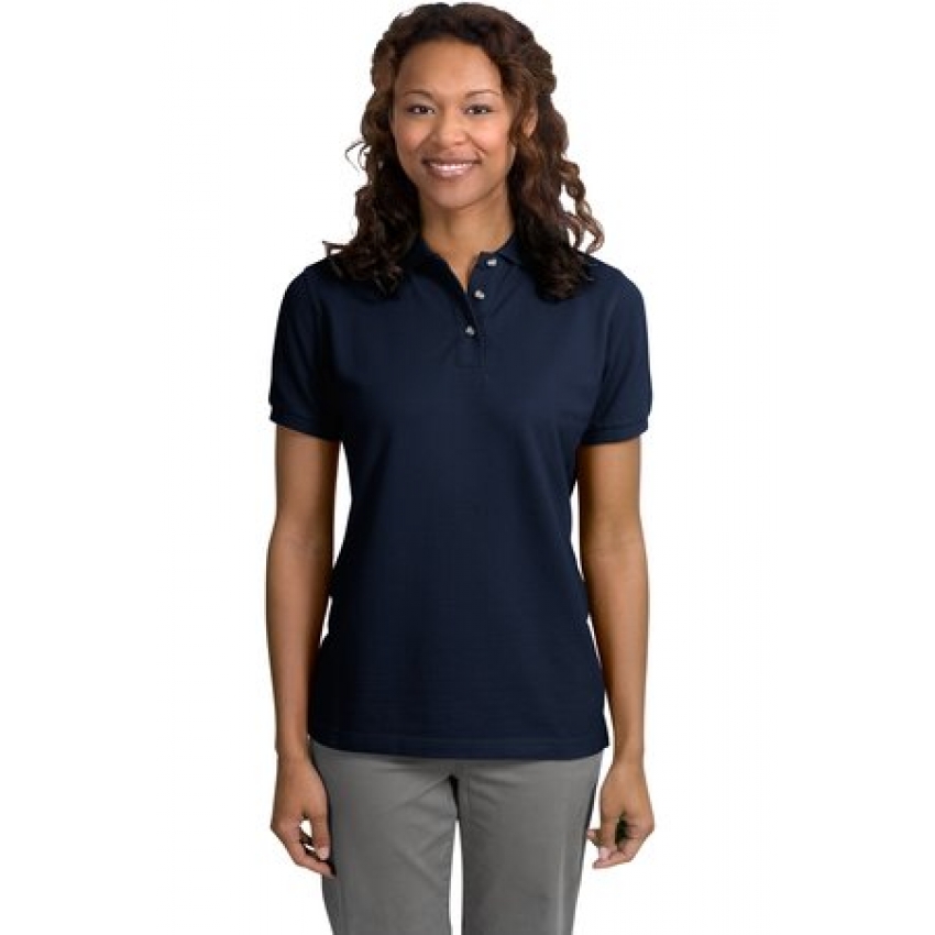 Port Authority Ladies Pique Knit Polo. L420