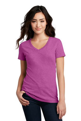 District ® Women’s Perfect Blend ® CVC V-Neck Tee DM1190L