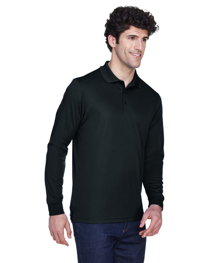 Core 365 88192 Mens Long Sleeve Pinnacle Performance Pique Polo