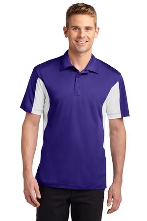 Sport Tek ST655 Micro Pique 100% Polo with side Colorblock